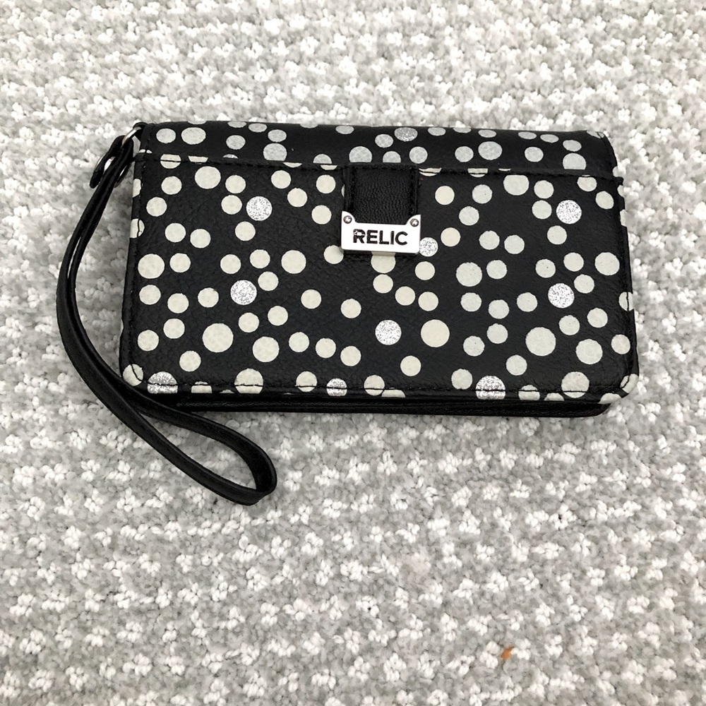 Relic Black and White Phone Case Wristlet